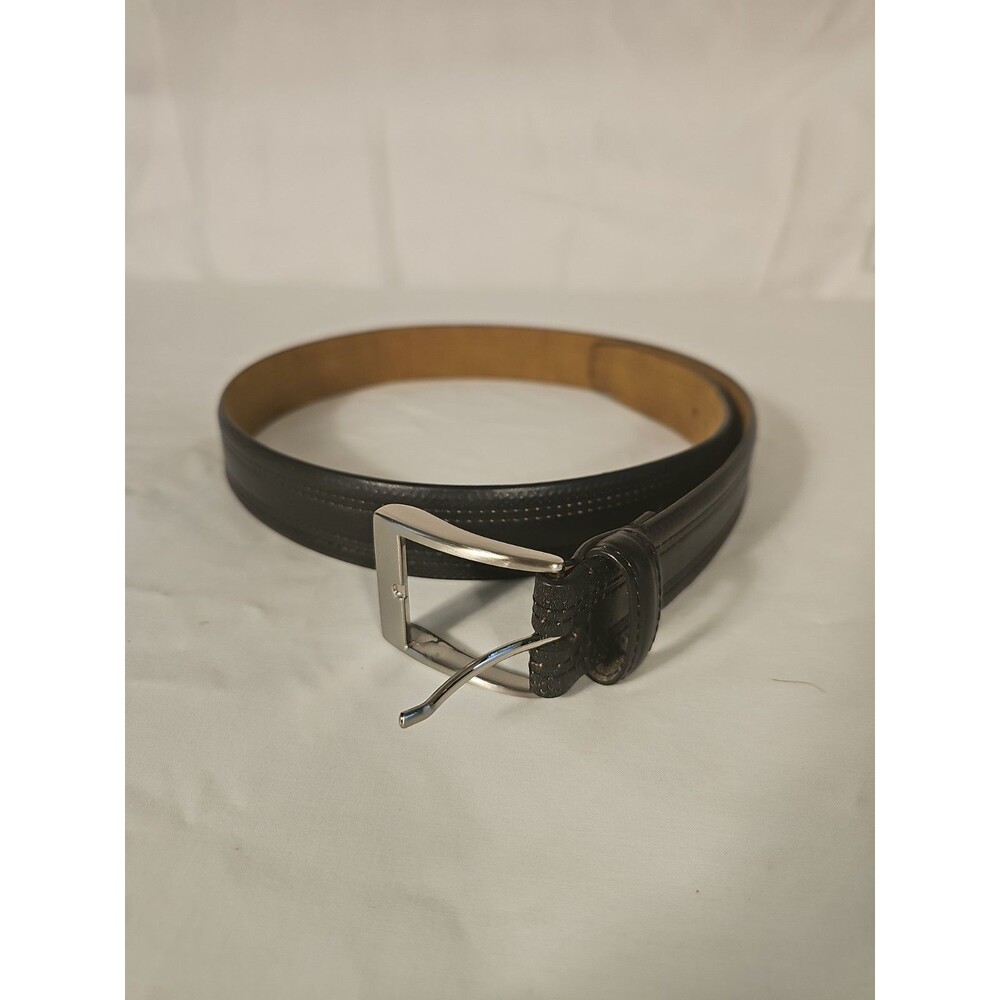 NWOT Greg Norman Genuine Leather Black Belt size 34